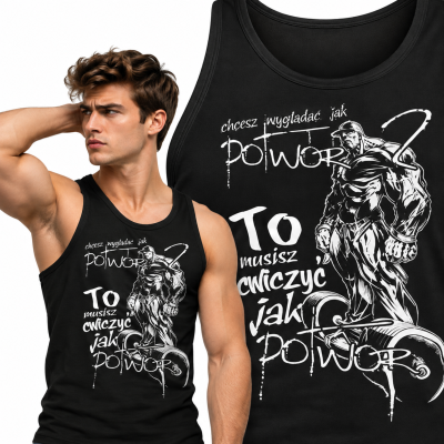 TANK TOP NA SIŁOWNIĘ POTWÓR